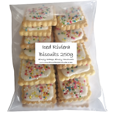 Handmade Iced 100's & 1000's Riviera Biscuits 250g